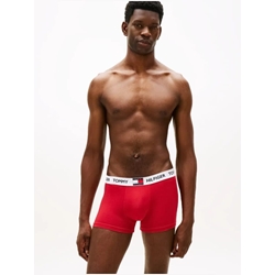 Pack 3 boxer TOMMY JEANS UM0UM03835 0WH medium red/white/navy blue - Imagen 2