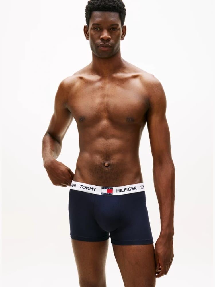 Pack 3 boxer TOMMY JEANS UM0UM03835 0WH medium red/white/navy blue - Imagen 4