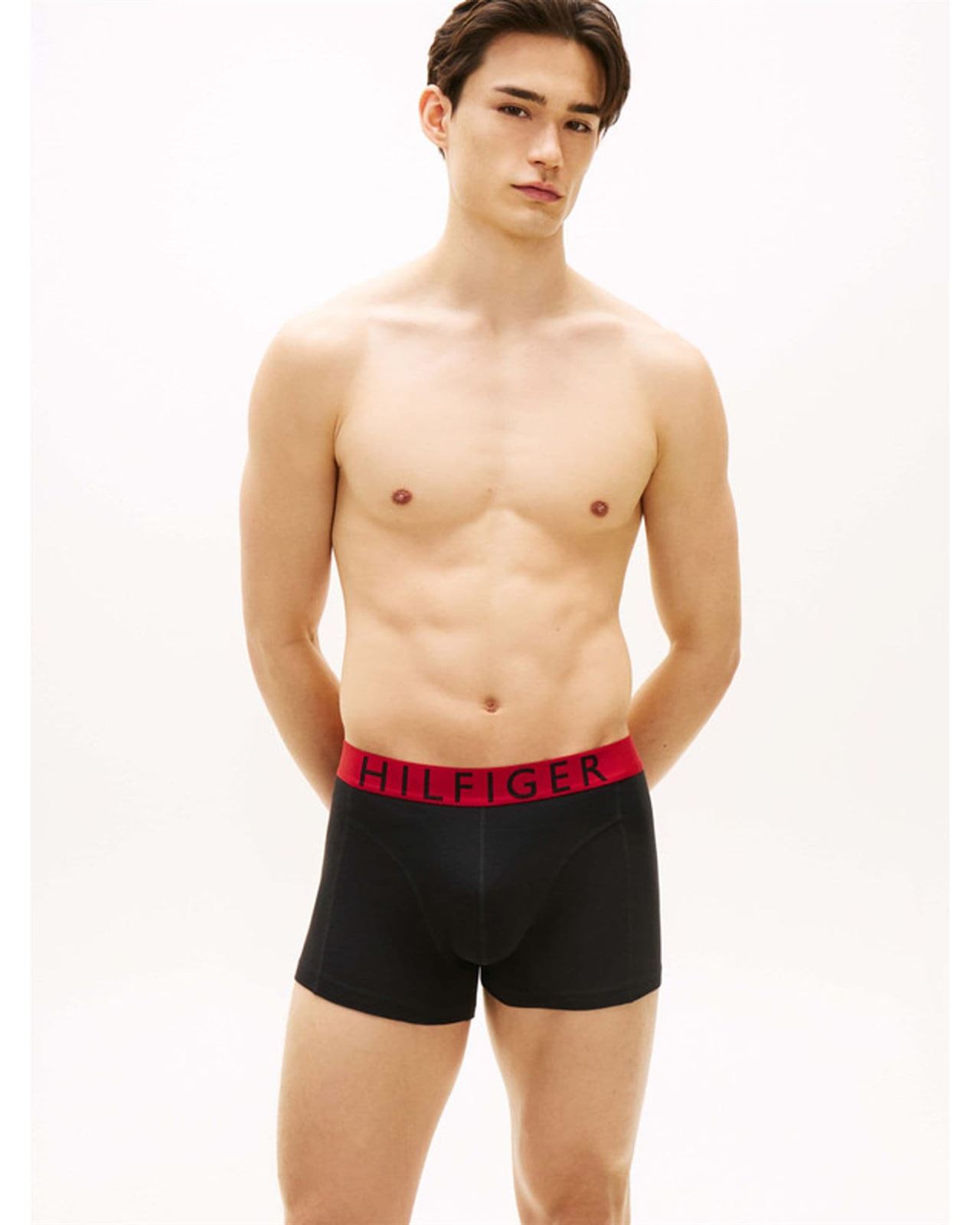 Pack 3 boxer TOMMY JEANS UM0UM03886 0SM med red/white/sky - Imagen 2