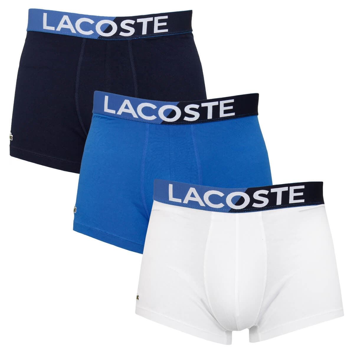 Pack 3 boxers Lacoste 5H1183 00 DQJ marine/marina blanc - Imagen 1