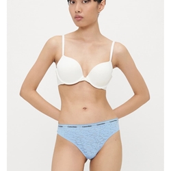 Pack 3 bragas brasileñas Calvin Klein 000QD5225E 324 SLATE TURQUOISE/ FROZEN FJORD/WHITE - Imagen 1