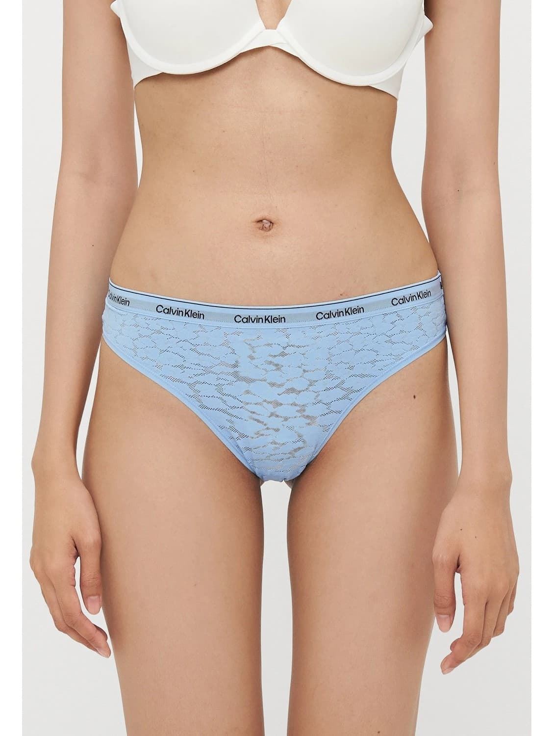 Pack 3 bragas brasileñas Calvin Klein 000QD5225E 324 SLATE TURQUOISE/ FROZEN FJORD/WHITE - Imagen 2