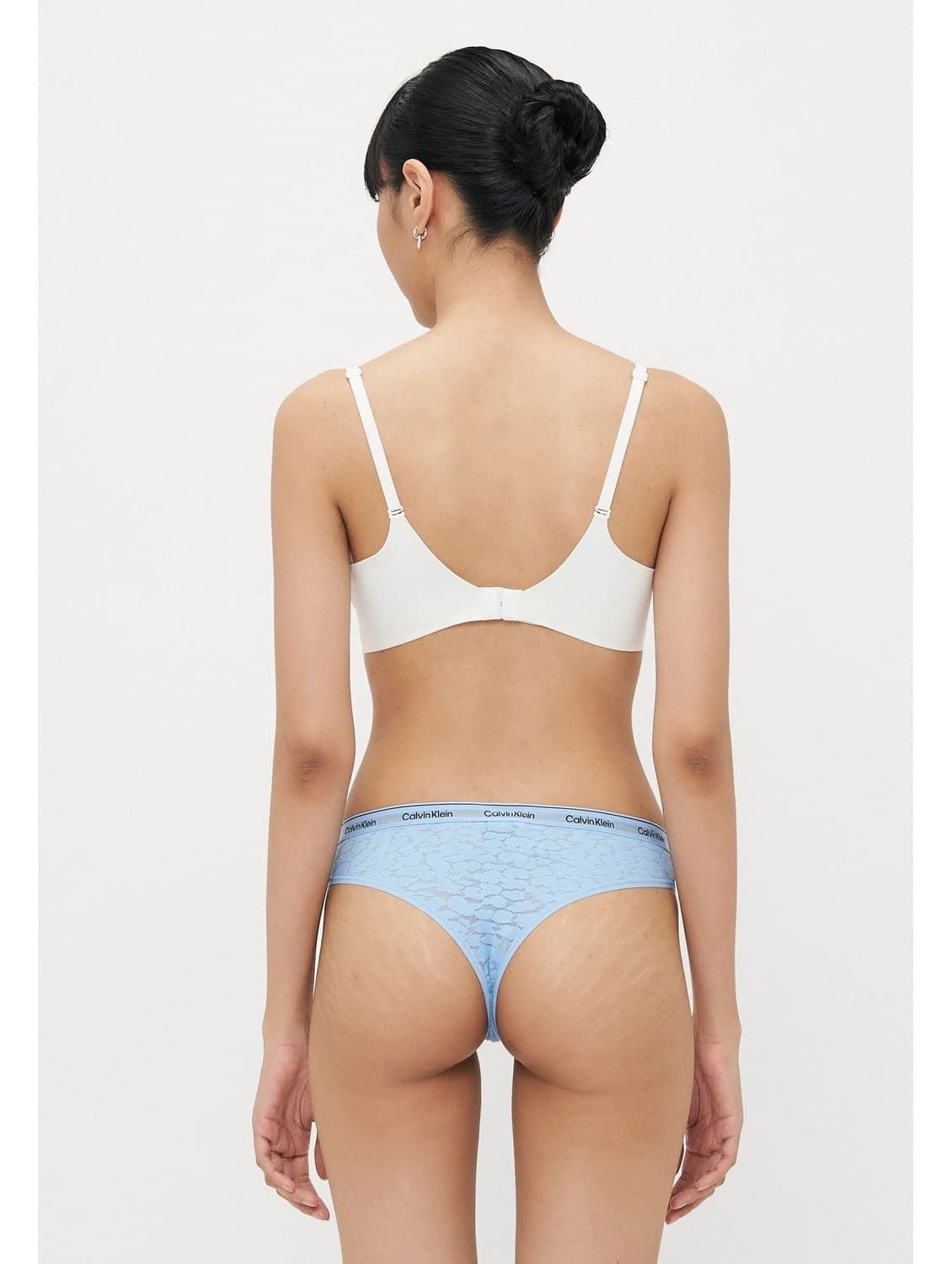 Pack 3 bragas brasileñas Calvin Klein 000QD5225E 324 SLATE TURQUOISE/ FROZEN FJORD/WHITE - Imagen 3