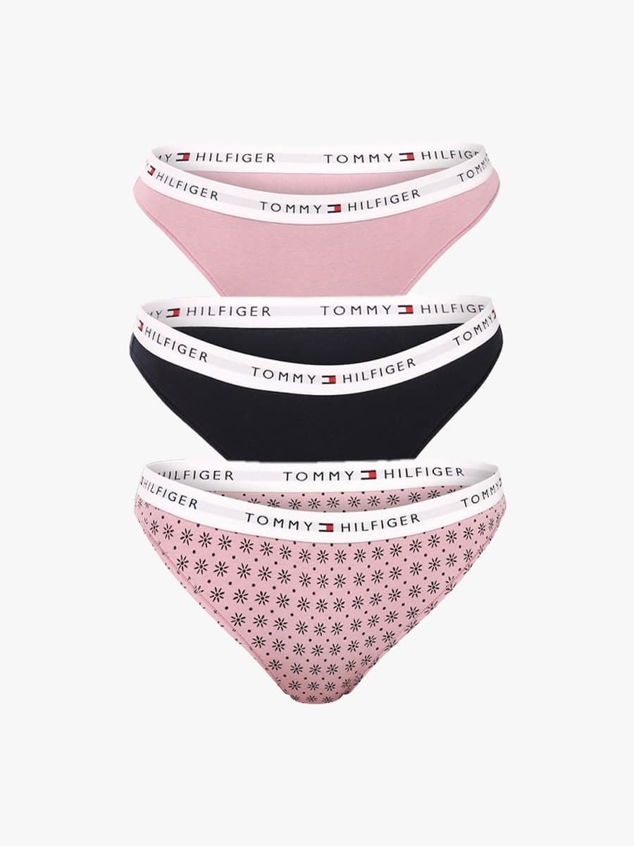 Pack 3 bragas Tommy Jeans UW0UW05529 0WI mys orc/daisy/des sky - Imagen 1