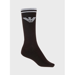Pack 3 Calcetines Chocolate/Fungi/White Emporio Armani EM000554 AF18261 M6140 - Imagen 2