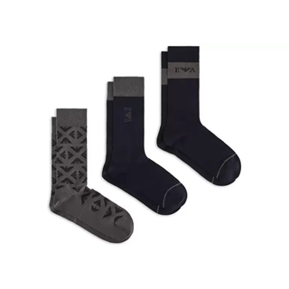 Pack 3 Calcetines Emporio Armani 302402 3F283 14139 antra aqui/mari/mari - Imagen 1