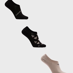 Pack 3 calcetines Emporio Armani EM000547 AF13202 M1042 plaza/black allover/black - Imagen 1