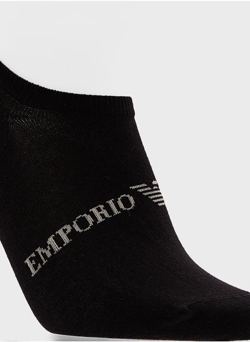 Pack 3 calcetines Emporio Armani EM000547 AF13202 M1042 plaza/black allover/black - Imagen 5