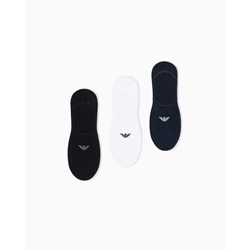 Pack 3 calcetines Emporio Armani EM000548 AF14446 M0091 white/black/marine - Imagen 1