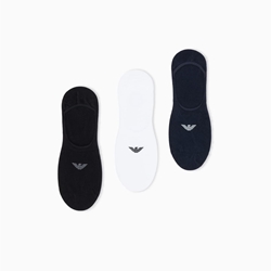 Pack 3 calcetines Emporio Armani EM000548 AF14446 M0091 white/black/marine - Imagen 1