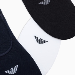 Pack 3 calcetines Emporio Armani EM000548 AF14446 M0091 white/black/marine - Imagen 2