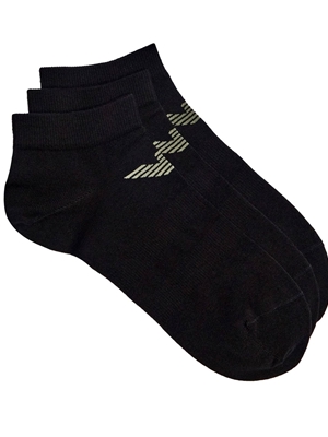 Pack 3 calcetines Emporio Armani EM000550 AF12271 M0066 black/black/black - Imagen 1