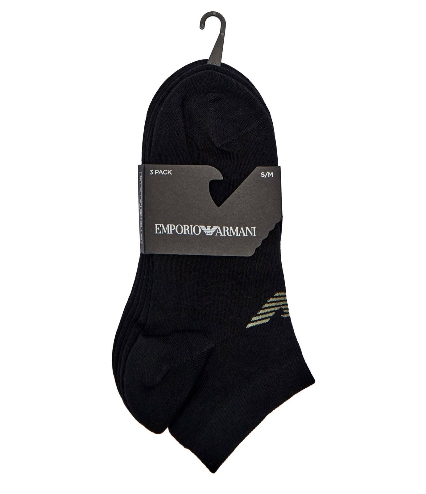 Pack 3 calcetines Emporio Armani EM000550 AF12271 M0066 black/black/black - Imagen 2