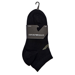 Pack 3 calcetines Emporio Armani EM000550 AF12271 M0066 black/black/black - Imagen 2
