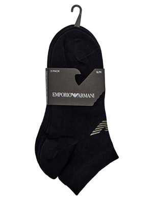 Pack 3 calcetines Emporio Armani EM000550 AF12271 M0066 black/black/black - Imagen 2