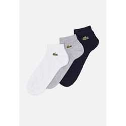 Pack 3 calcetines Lacoste RA4183 00 5KC gris/blanco/azul marino - Imagen 1