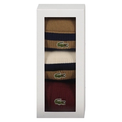 Pack 3 calcetines Lacoste RA6521 00 IWL marron six-bleu marine - Imagen 2