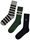 Pack 3 calcetines Lacoste RA6521 00 IWM agate chine/noir-vert-lio - Imagen 1