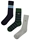 Pack 3 calcetines Lacoste RA6521 00 IWN vert/bleu marine - Imagen 1