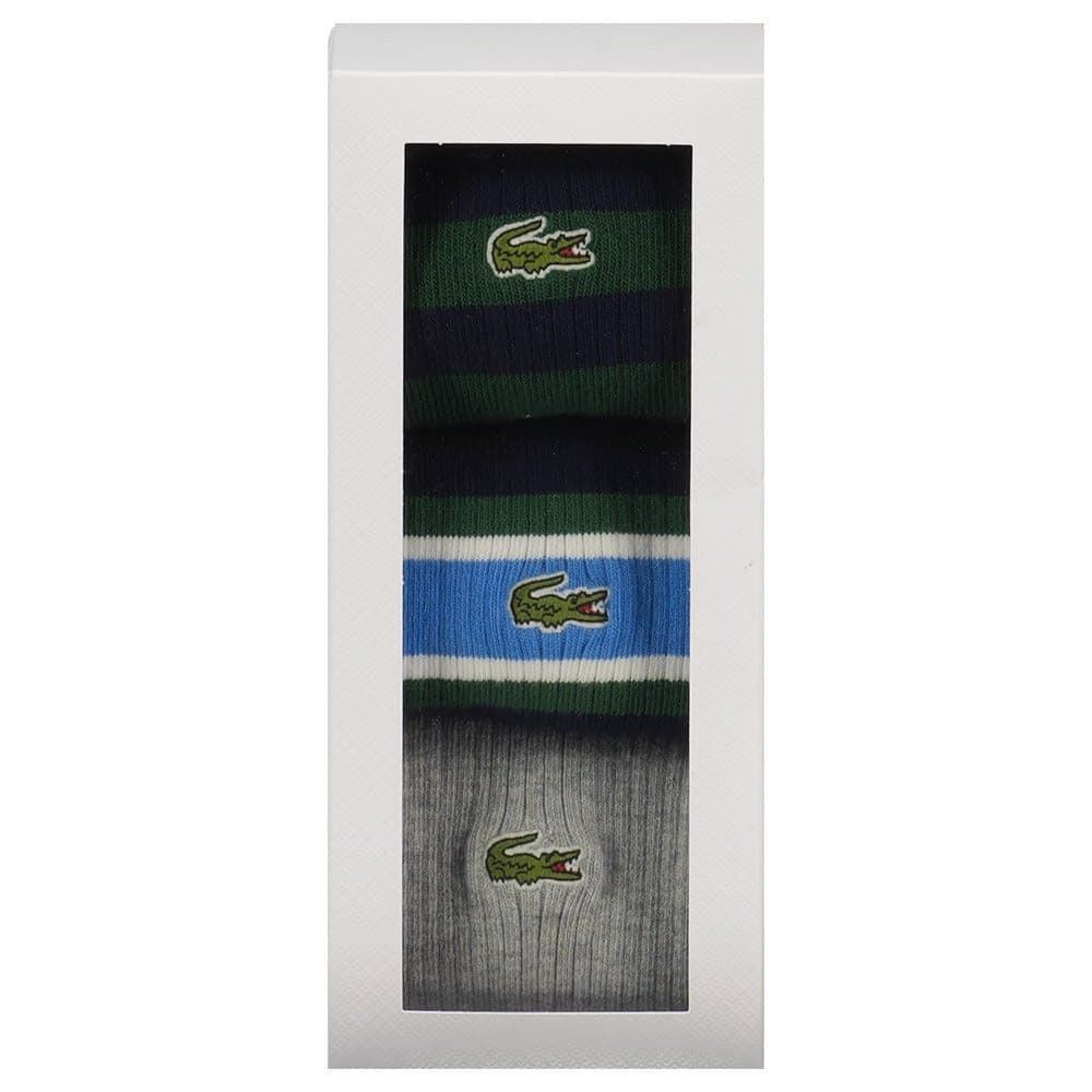 Pack 3 calcetines Lacoste RA6521 00 IWN vert/bleu marine - Imagen 2