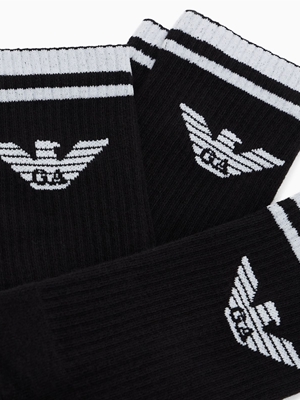 Pack 3 Calcetines Largos Emporio Armani EM000554 AF18261 MC061 - Imagen 2