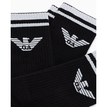 Pack 3 Calcetines Largos Emporio Armani EM000554 AF18261 MC061 - Imagen 2