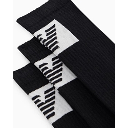 Pack 3 Calcetines Largos Emporio Armani EM000554 AF18263 MC061 - Imagen 2