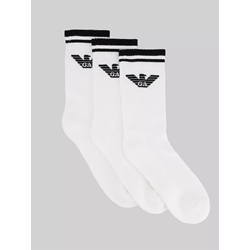 Pack 3 Calcetines White Emporio Armani EM000554 AF18261 MC0666 - Imagen 1