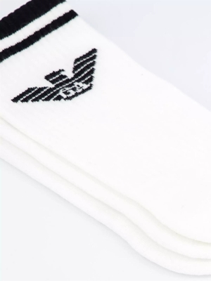 Pack 3 Calcetines White Emporio Armani EM000554 AF18261 MC0666 - Imagen 2