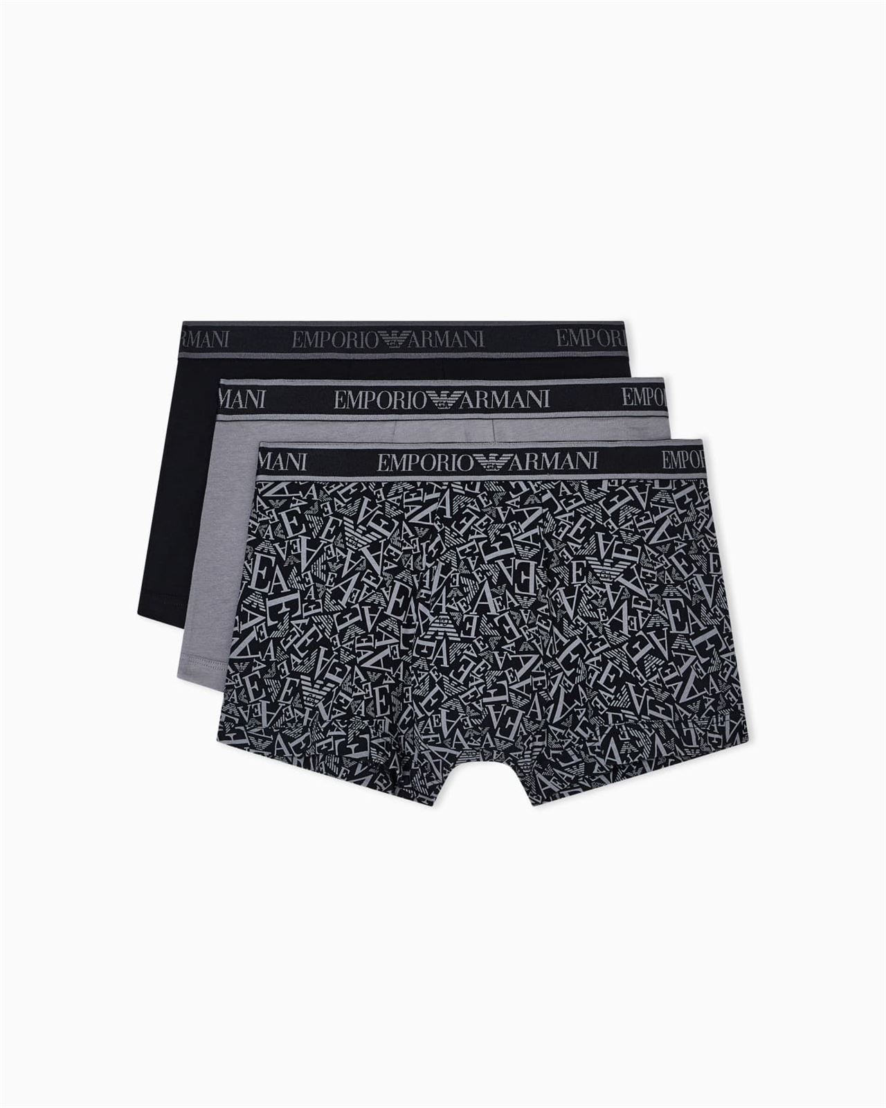Pack 3 Calzoncillos Boxer Emporio Armani Trunk EM000370 AF10779 MC198 - Imagen 1