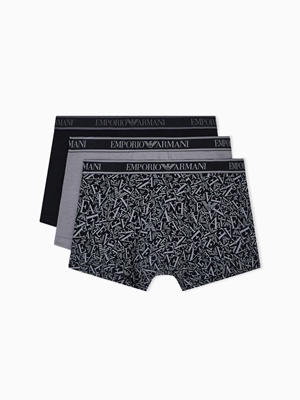 Pack 3 Calzoncillos Boxer Emporio Armani Trunk EM000370 AF10779 MC198 - Imagen 1