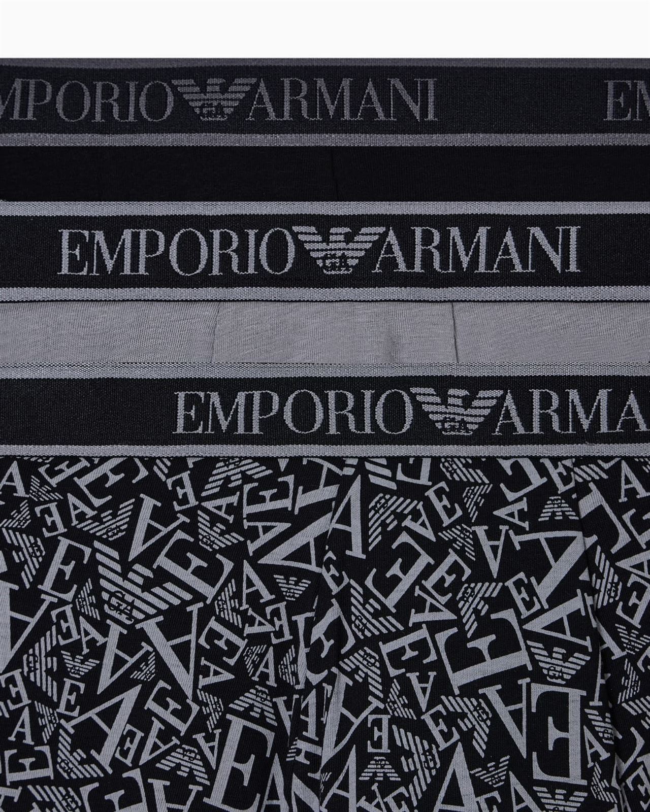 Pack 3 Calzoncillos Boxer Emporio Armani Trunk EM000370 AF10779 MC198 - Imagen 4