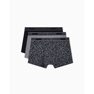 Pack 3 Calzoncillos Boxer Emporio Armani Trunk EM000370 AF10779 MC198 - Imagen 1