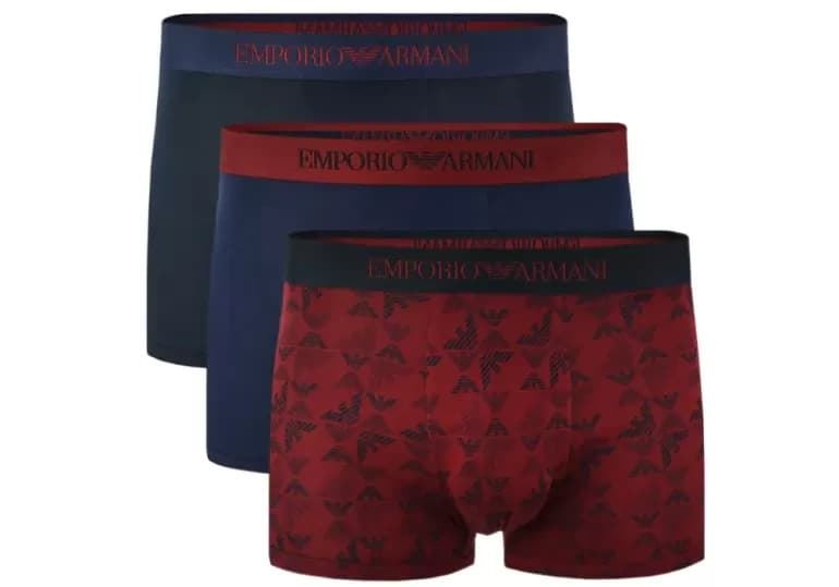 Pack 3 Calzoncillos Boxer Trunk Emporio Armani EM000260 AF10800 MB290 - Imagen 1