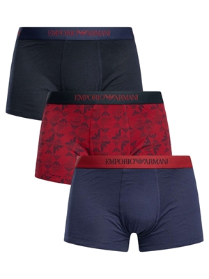 Pack 3 Calzoncillos Boxer Trunk Emporio Armani EM000260 AF10800 MB290 - Imagen 1