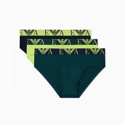 Pack 3 Calzoncillos Emporio Armani Ar.Blu/Pine/Lime EM000258 AF10778 MB255 - Imagen 1