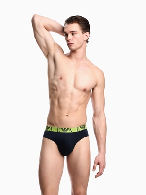 Pack 3 Calzoncillos Emporio Armani Ar.Blu/Pine/Lime EM000258 AF10778 MB255 - Imagen 2