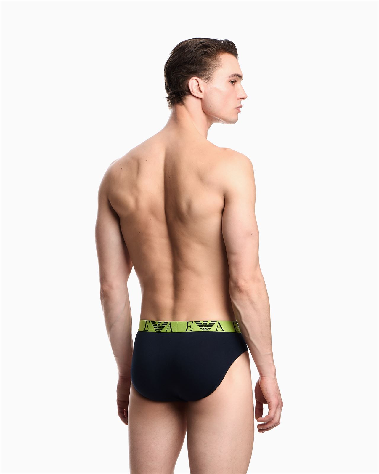 Pack 3 Calzoncillos Emporio Armani Ar.Blu/Pine/Lime EM000258 AF10778 MB255 - Imagen 3