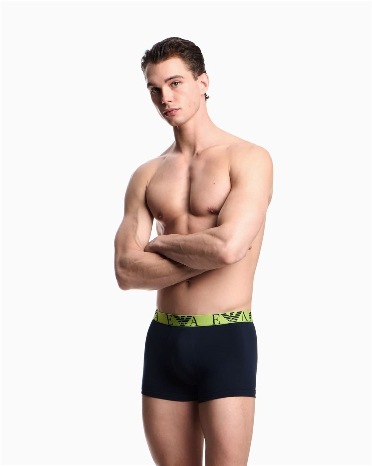 Pack 3 Calzoncillos Emporio Armani Ar.Blu/Pine/Lime EM000259 AF10778 MB255 - Imagen 2