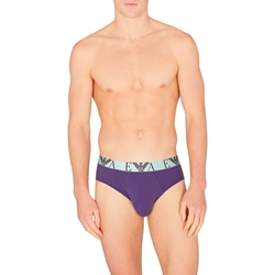 Pack 3 Calzoncillos Emporio Armani Choco/Surf/Grape EM000258 AF10778 M6129 - Imagen 2