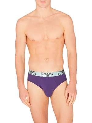Pack 3 Calzoncillos Emporio Armani Choco/Surf/Grape EM000258 AF10778 M6129 - Imagen 2