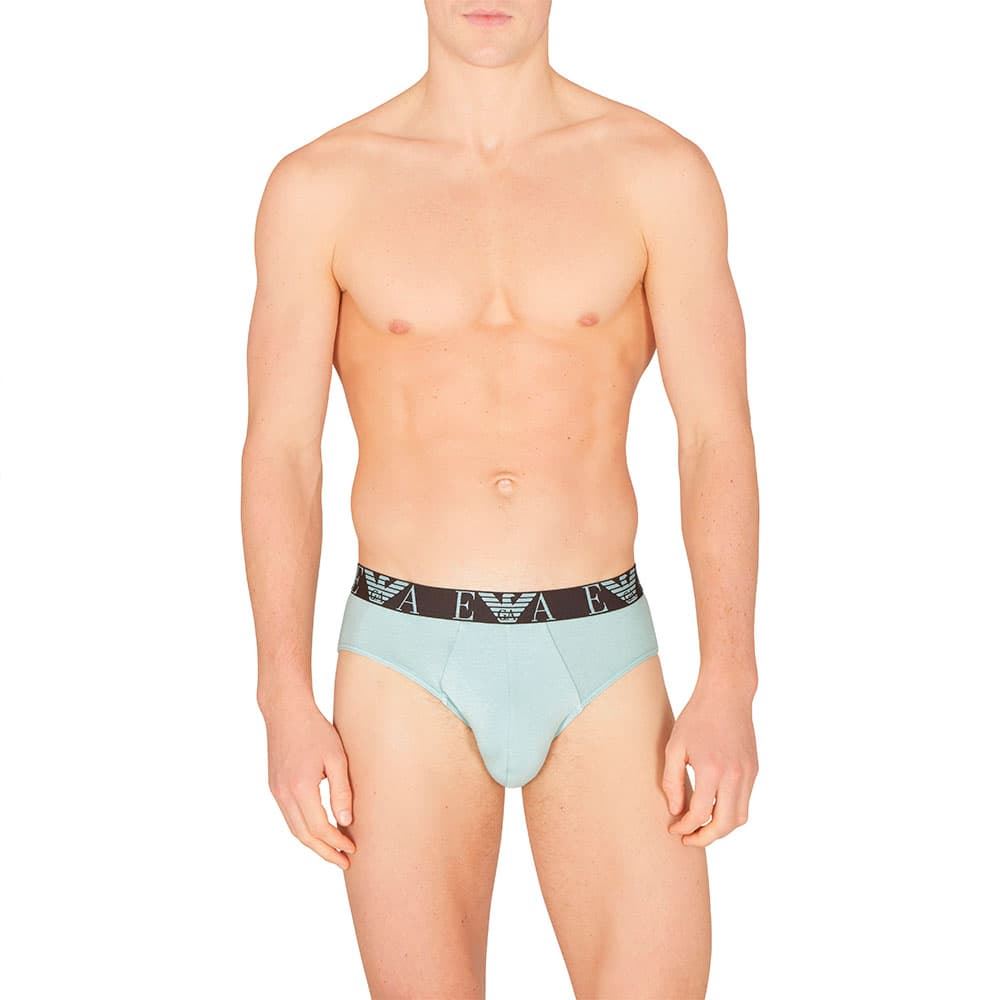 Pack 3 Calzoncillos Emporio Armani Choco/Surf/Grape EM000258 AF10778 M6129 - Imagen 3