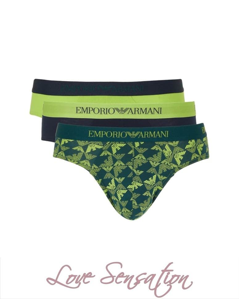 Pack 3 Calzoncillos Slip Emporio Armani Brief EM000256 AF10800 MB240 - Imagen 1