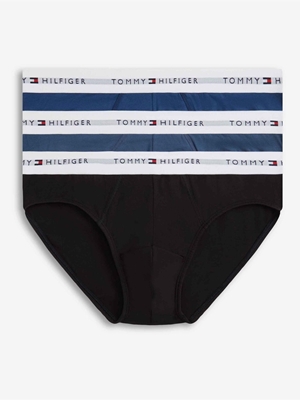 Pack 3 Calzoncillos Tommy Hilfiger Blk/Blu Jn/Ag Sea UM0UM03875 0SC - Imagen 1