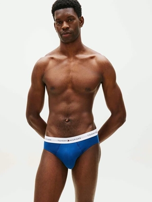 Pack 3 Calzoncillos Tommy Hilfiger Blk/Blu Jn/Ag Sea UM0UM03875 0SC - Imagen 2