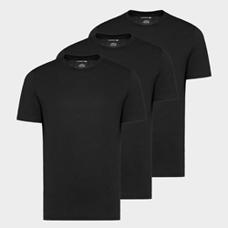 Pack 3 camisetas Lacoste TH3451-00 031 underwear negro - Imagen 1