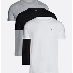 Pack 3 camisetas TOMMY HILFIGER UM0UM03379 05F white/Black/Grey Heather - Imagen 1