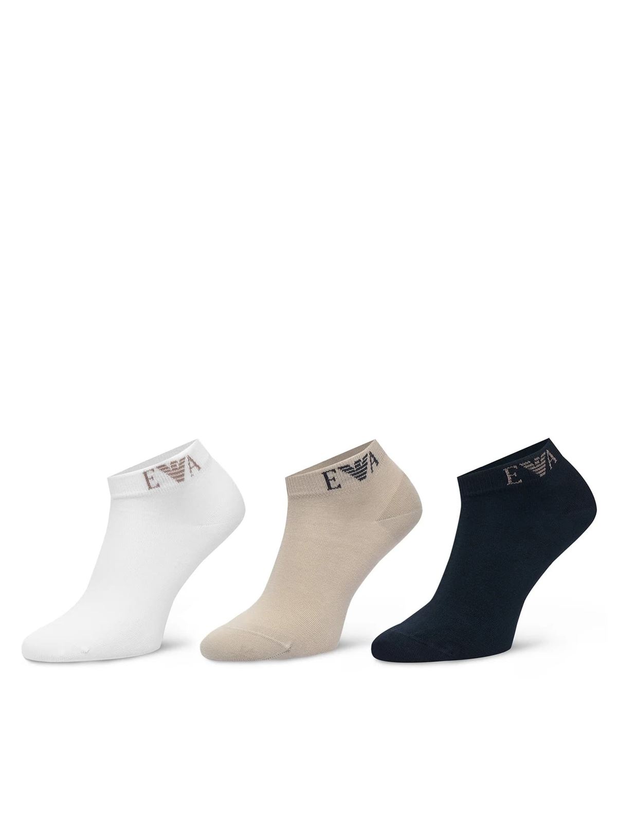 Pack 3 Pares Calcetines Emporio Armani Arm.Blu/Clay/White EM000550 AF26377 MB693 - Imagen 1