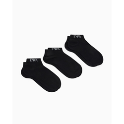 Pack 3 Pares Calcetines Emporio Armani Black EM000550 AF26377 UC001 - Imagen 1