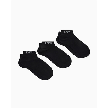Pack 3 Pares Calcetines Emporio Armani Black EM000550 AF26377 UC001 - Imagen 1